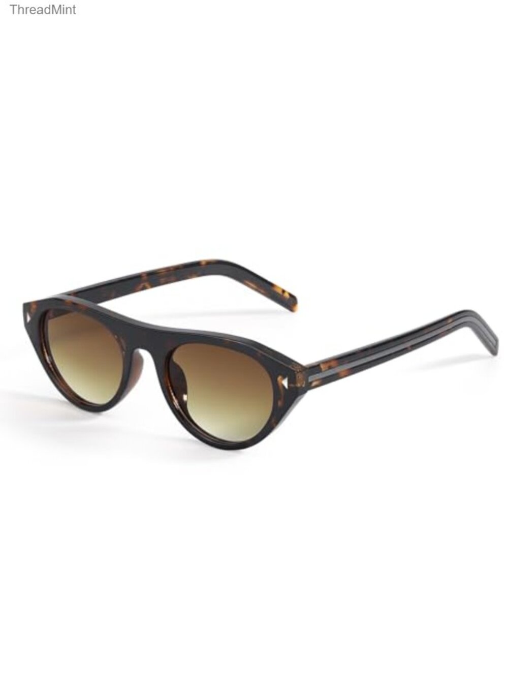 Oval Cat Eye Sunglasses Retro UV400 Full Frame Lightweight Women's Shades